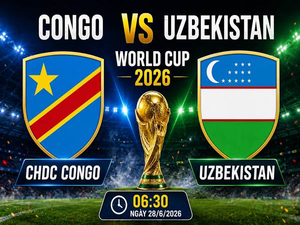 Congo đấu với Uzbekistan
